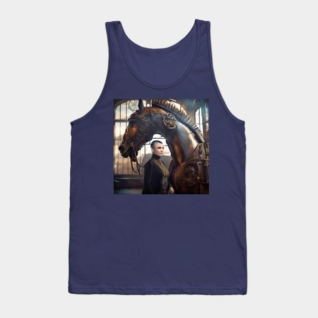 Sinead O'Connor Troy Steampunk Tank Top by IconsPopArt